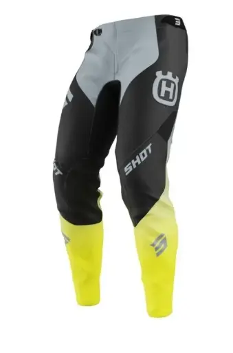 [A06-11A01-A01] Pantalon SHOT AEROLITE HVA Noir/Gris/Jaune