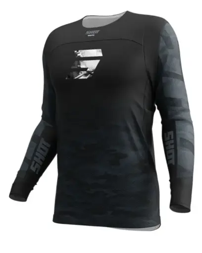 [A06-12C1-A01] Maillot SHOT CONTACT TACTIC Black/Grey