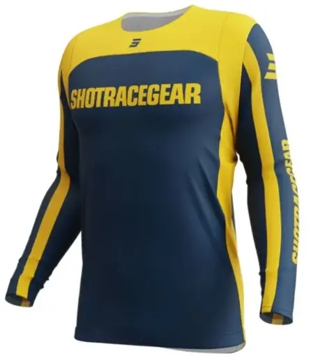 [A06-12C1-E02] Maillot SHOT CONTACT MYTHIC Blue/Yellow