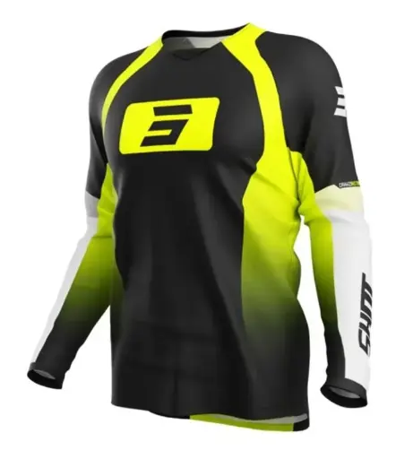 [A06-12E1-A03] Maillot SHOT DRAW INSTINCT Neon Yellow