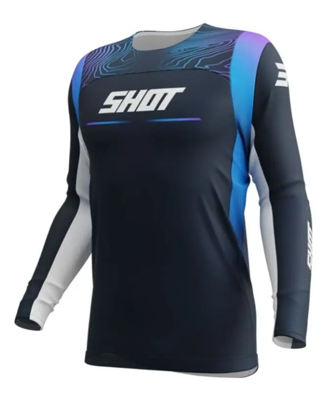 [A06-12C1-DK1] Maillot SHOT CONTACT KID APEX Blue