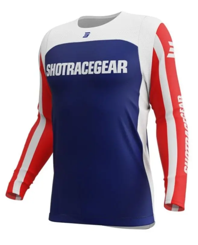 [A06-12D1-BK5] Maillot SHOT DRAW KID LEAGUE Blue/Red