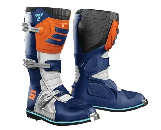 [A09-24D2-A09] Bottes SHOT RACE2 KID Blue/Orange
