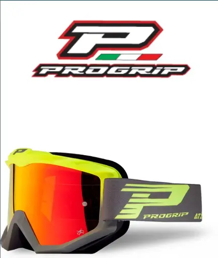[3201FLJFG] Masque ProGrip Atzaki Mirror Two Jaune fluo/ Gris