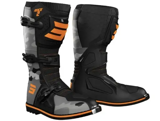[A09-24D1-A04] Bottes SHOT RACE 2 Camo Neon Orange