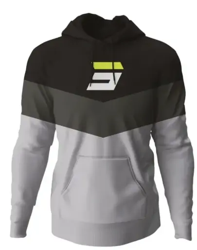 [A07-53B1-A01] Sweat SHOT STRIPE Black