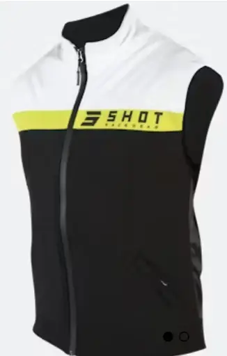 [A0A-15A2-A01] Veste Sans Manches SHOT TEAM Black Neon Yellow