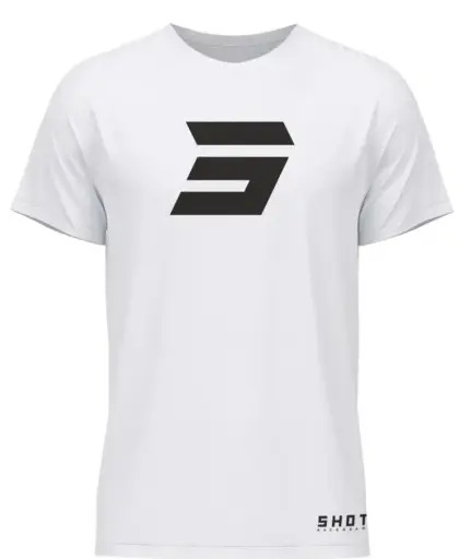[A0A-54A1-B01] T-Shirt SHOT SYMBOL White