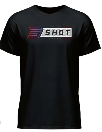 [A07-54A1-C01] T-Shirt SHOT GRADIENT Black