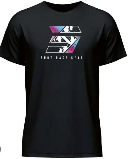 [A07-54A1-C04] T-Shirt SHOT DIVISION Black