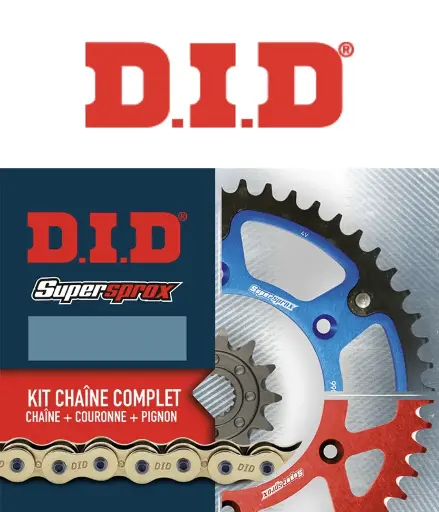 Kit Chaîne DID SUPERSPROX 520VX3 HONDA 250/450 CRF 2017-2025