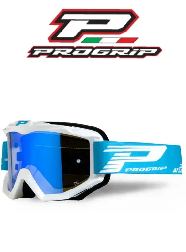 [3201FLBL] Masque ProGrip Atzaki Mirror 3201 Blanc OTG