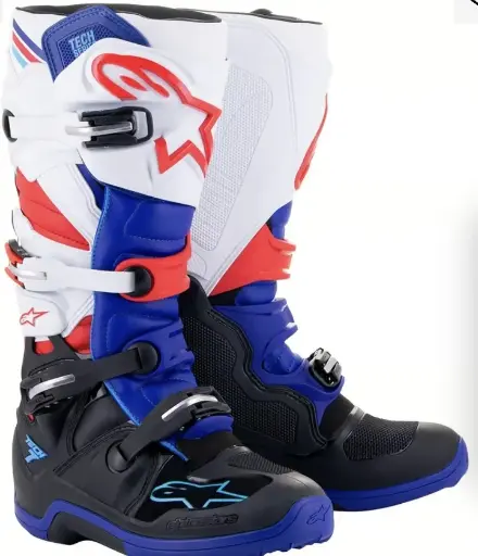 [34102803] Bottes ALPINESTARS Tech7 Noir/Bleu/Rouge/Blanc