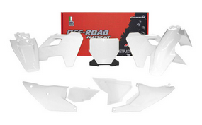 [MORACO RKITHSQBN0523] Kit Plastique 7 Pièces Blanc RTECH HUSQVARNA TC/FC 2023-2024
