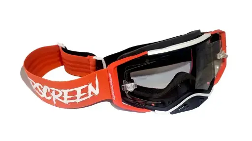 [001-017-06] Masque AirScreen AERO 06 EX avec Ecran Ouvrant Rouge/Noir/Blanc